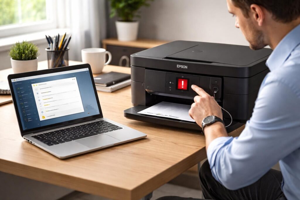 découvrez comment résoudre rapidement le problème d'imprimante epson hors connexion avec nos solutions simples et efficaces pour rétablir la connexion.