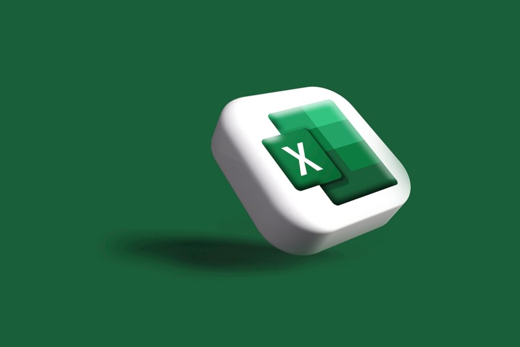 MS Excel icon in 3D. My 3D work may be seen in the section titled "3D Render."