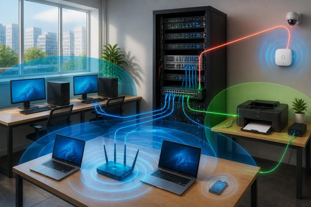 découvrez les différents modèles et types de schémas réseau informatique, accompagnés d'exemples clairs pour mieux comprendre l'organisation et la communication des systèmes informatiques.