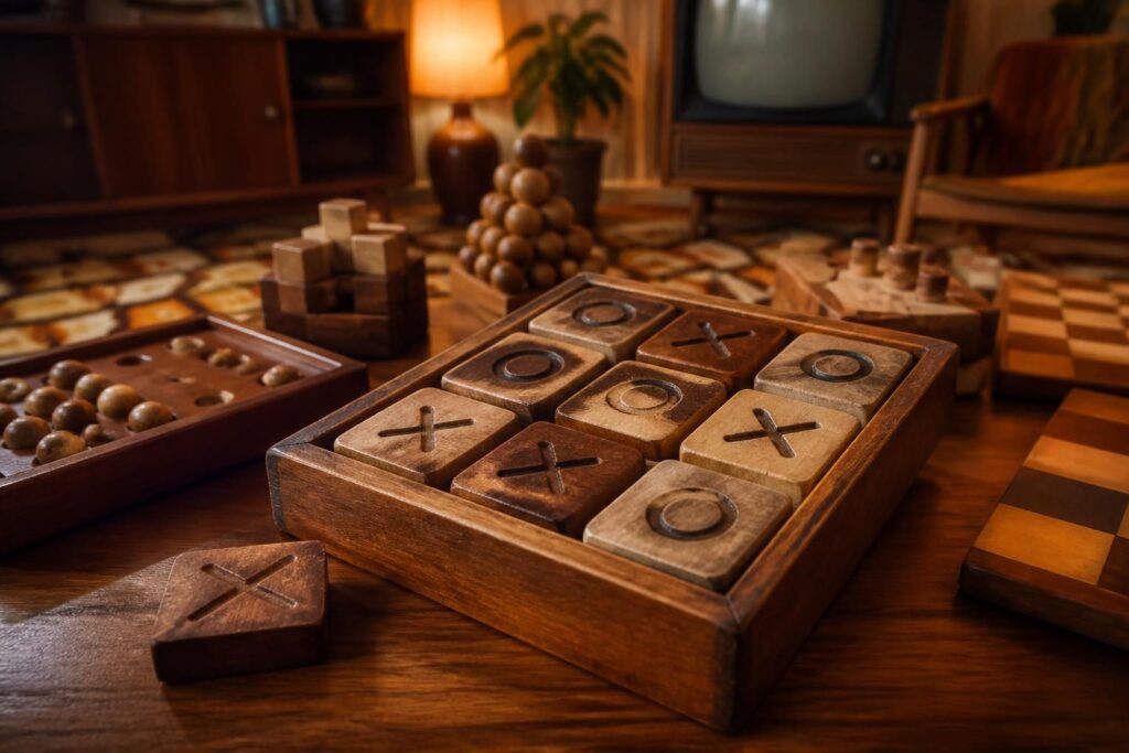 découvrez le jeu tac tac vintage, un véritable retour aux classiques des années 70 en bois massif, pour des moments de convivialité et de nostalgie garantis.