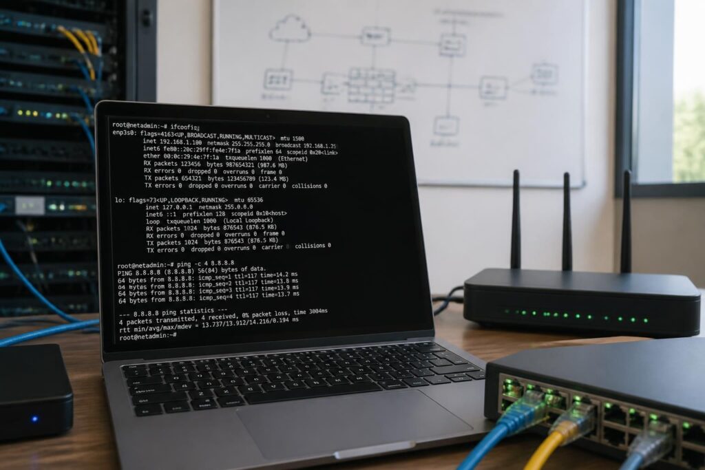 découvrez comment utiliser la commande linux ifconfig et ses commandes essentielles pour gérer efficacement votre réseau, configurer les interfaces et diagnostiquer les connexions.