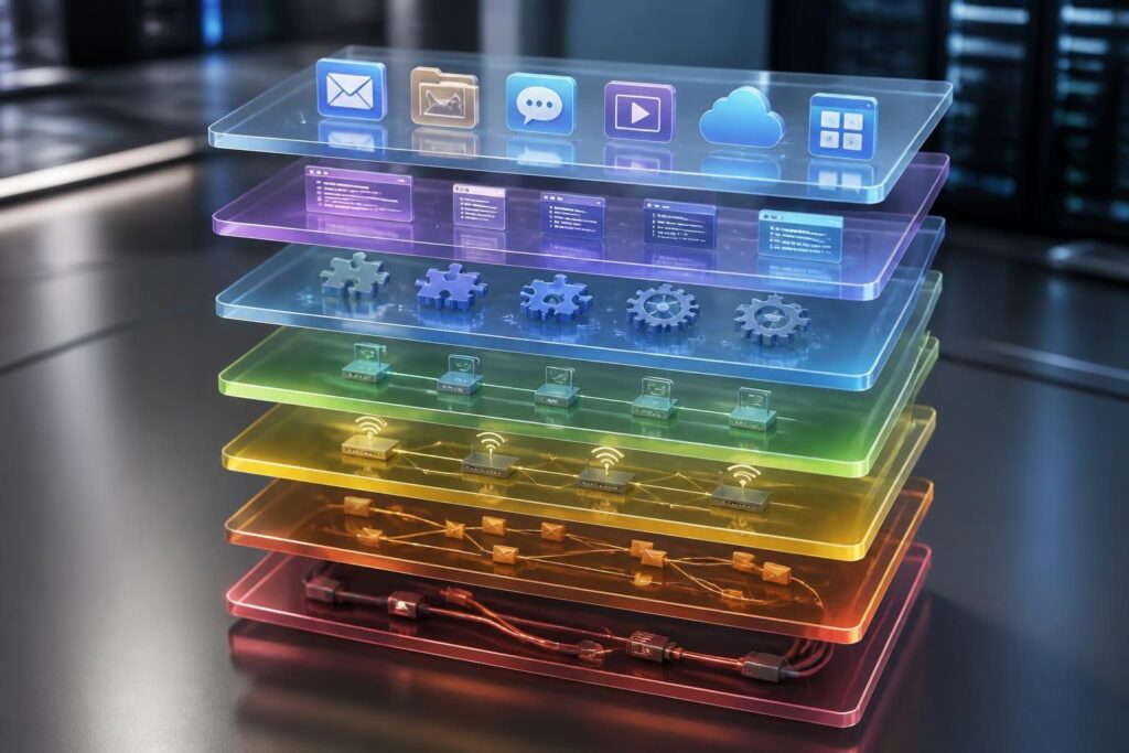 découvrez le modèle osi expliqué en détail : comprenez facilement les 7 couches du modèle réseau et leur rôle essentiel dans les communications informatiques.
