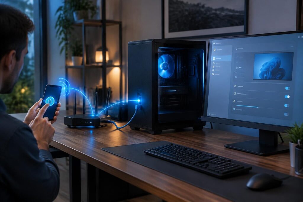 découvrez comment activer et utiliser wake on lan sous windows 10 pro pour démarrer votre pc à distance via le réseau.